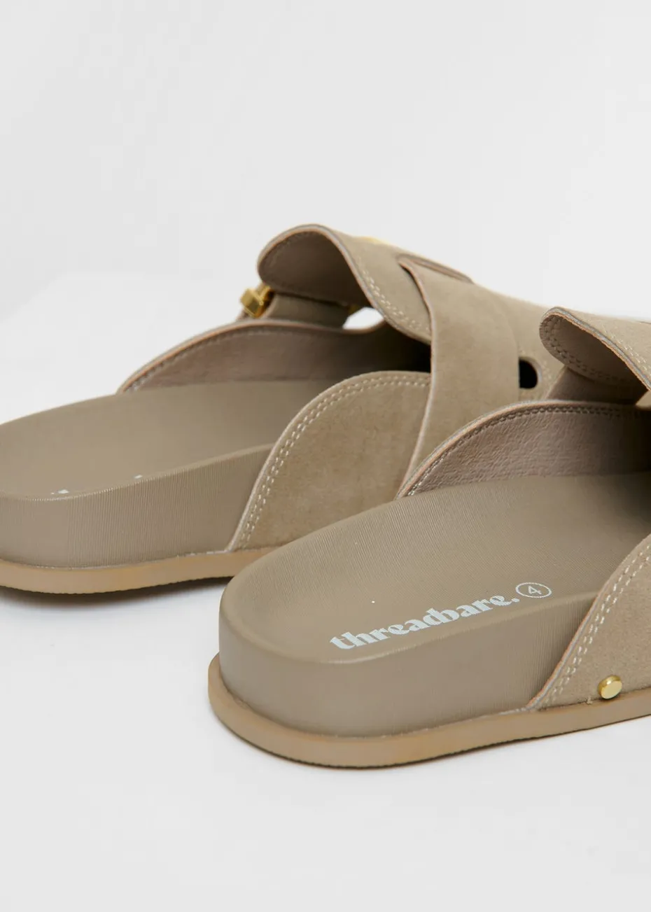 Threadbare Stone Studded Slip On Mule Sandals