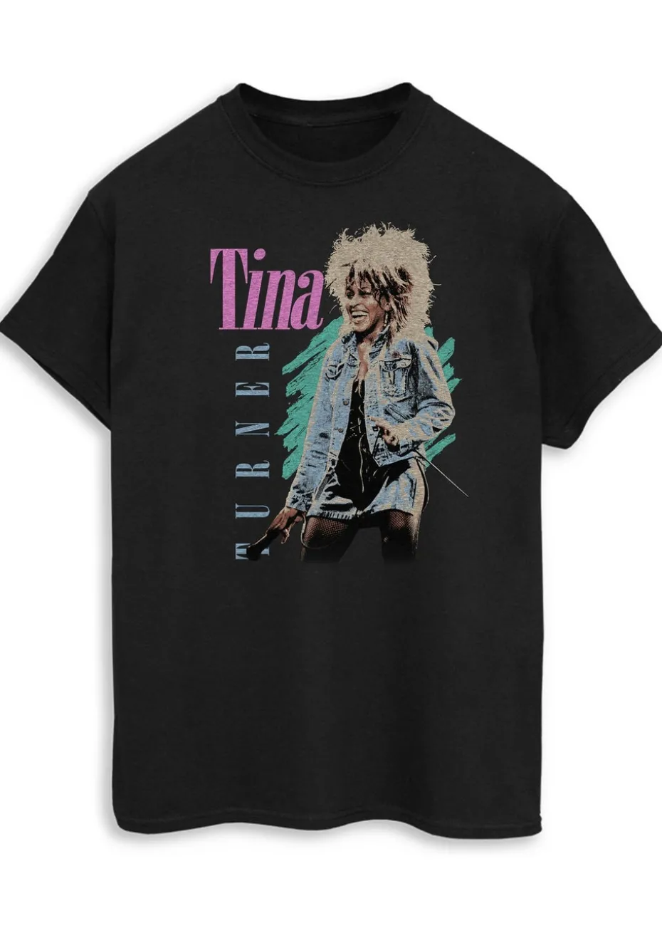 Tina Turner Private Dancer Black Boyfriend Fit T-Shirt
