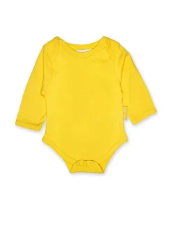 Toby Tiger Organic Yellow Basic Long-Sleeved Baby Body (Newborn - 12 months)