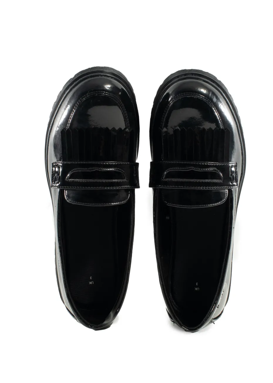 ToeZone Black Zoe Slip On Shoe