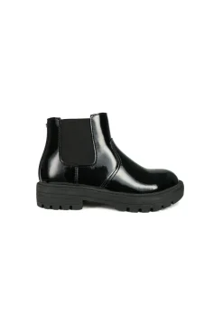 ToeZone Girls Black Cara Zip Ankle Boot (Younger 8 - Older 2)