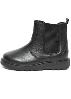 ToeZone Girls Black Lily Leather Ankle Boot (Younger 8 - Older 3)