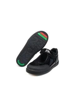 ToeZone Girls Black Sommer Ortholite Insole Technology Shoe (Younger 8- Older 2)