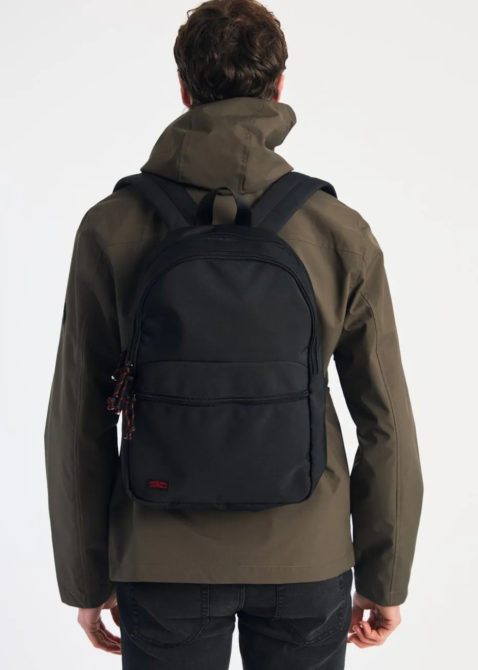Tokyo Laundry Black Multi Compartment Backpack