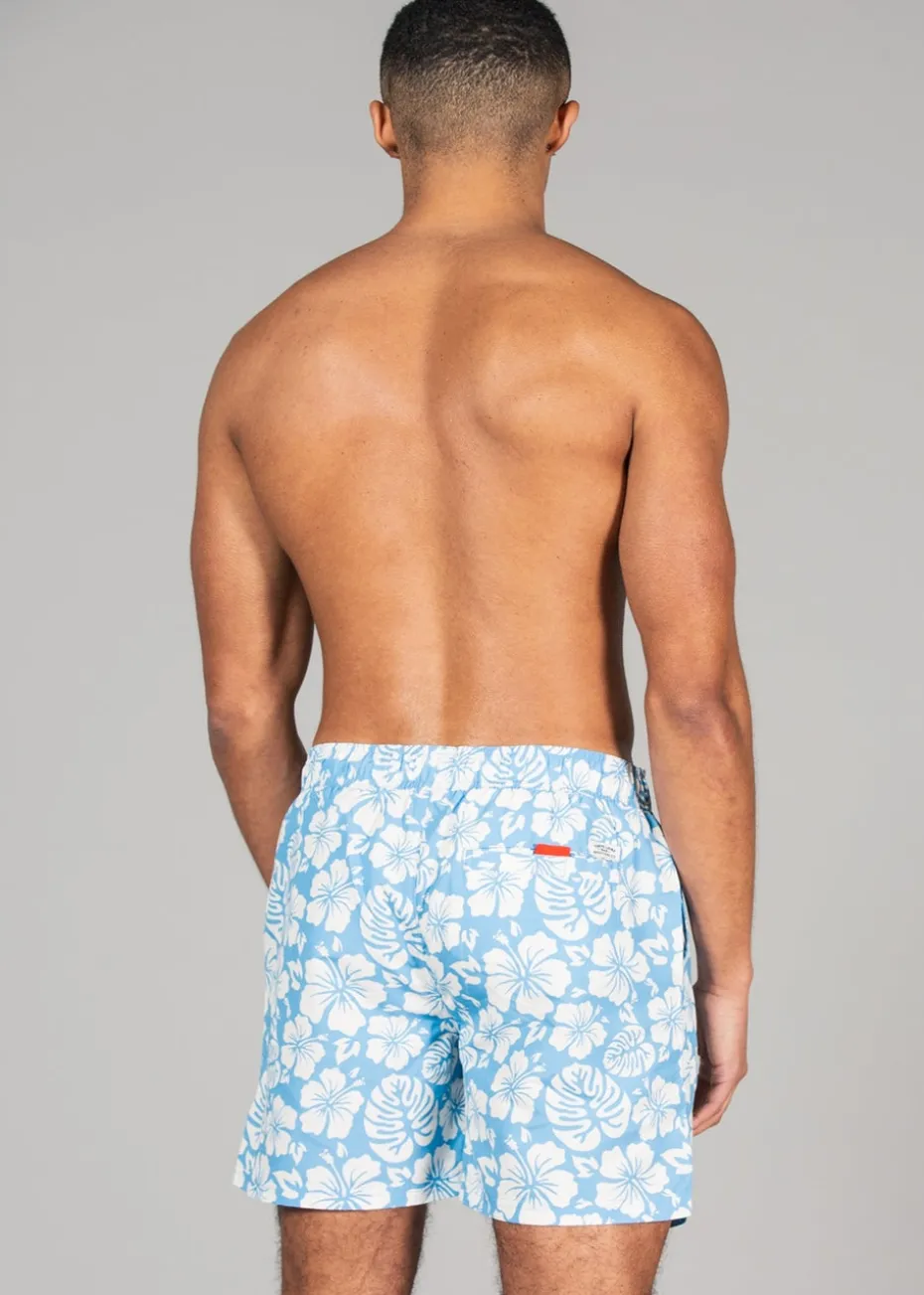 Tokyo Laundry Blue Printed Swim Shorts 2-Pack
