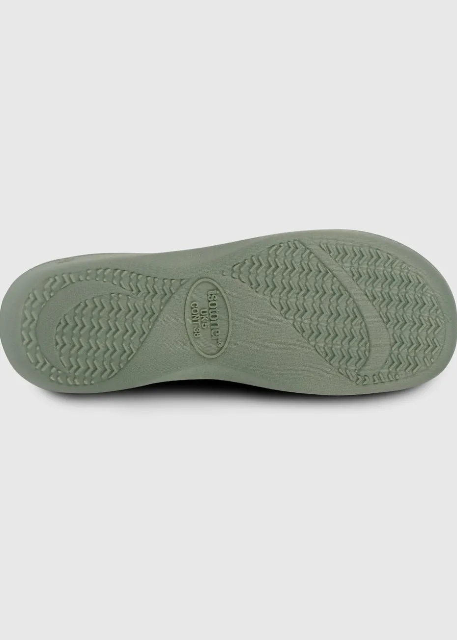 Totes Isotoner Sage Popcorn Terry Mule Slippers