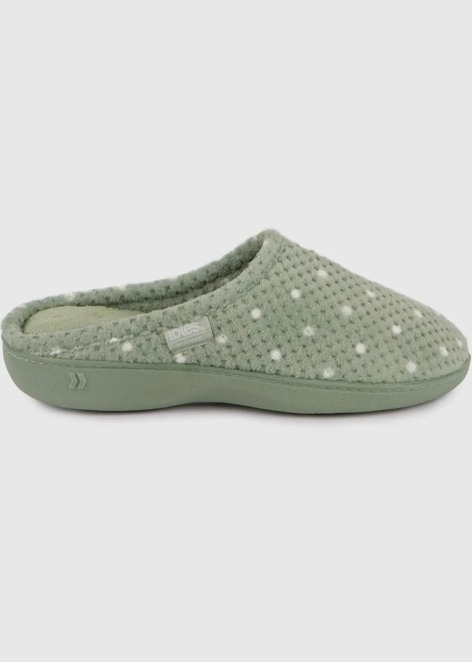 Totes Isotoner Sage Popcorn Terry Mule Slippers