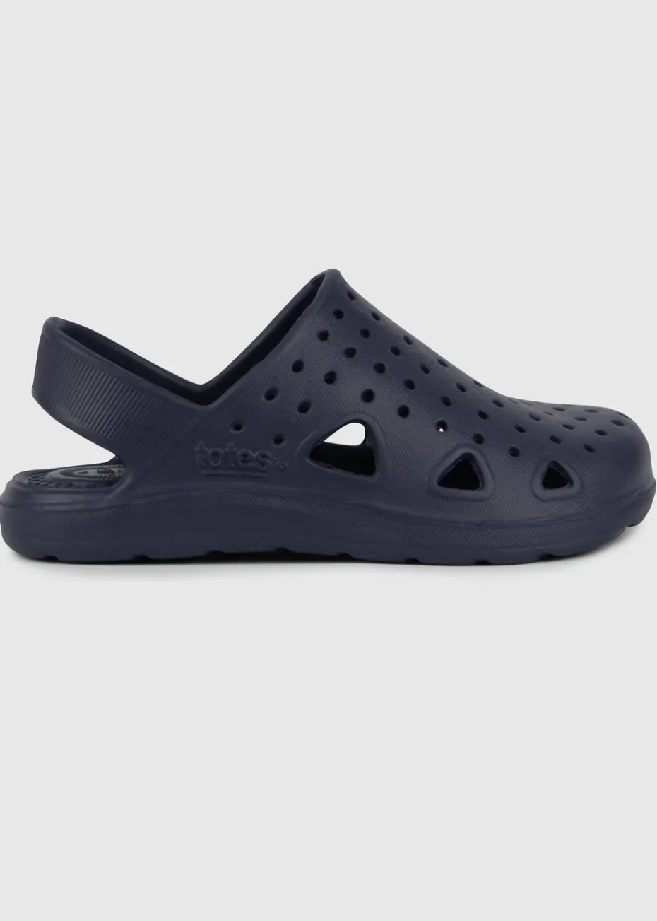 Totes Solbounce Navy Childrens Clogs (Younger 5- Older 3)