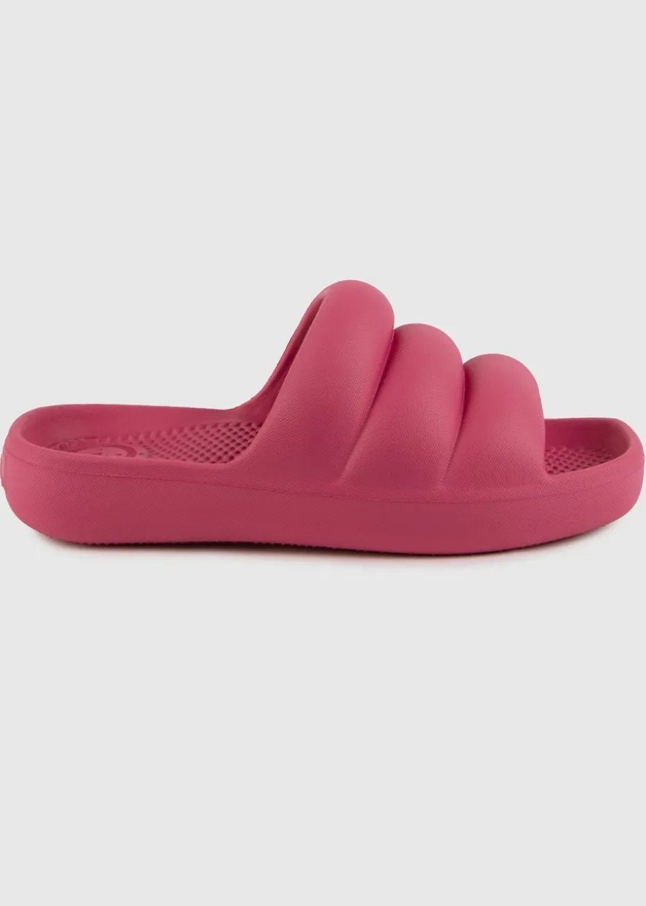 Totes Solbounce Pink Puffy Slider