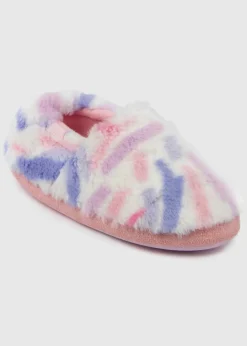Totes Toasties Multi Girls Short Full Back Slippers