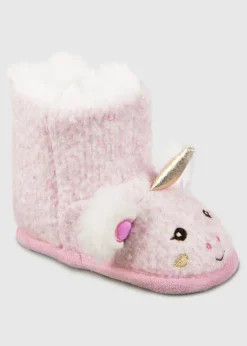 Totes Toasties Pink Toddler Booties