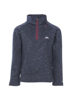 Trespass Boys Navy Edvin Fleece Top (2-12yrs)