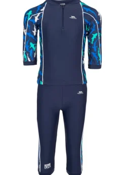 Trespass Kids Blue Smiley Shark Swim Set (2-12yrs)