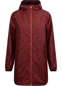 Trespass Red Leopard Rain Mac