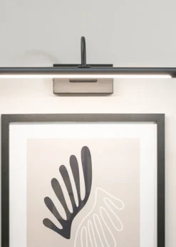 ValueLights Alana Matte Black Wall Light Integrated LED (20cm x 11cm x 46.5cm)