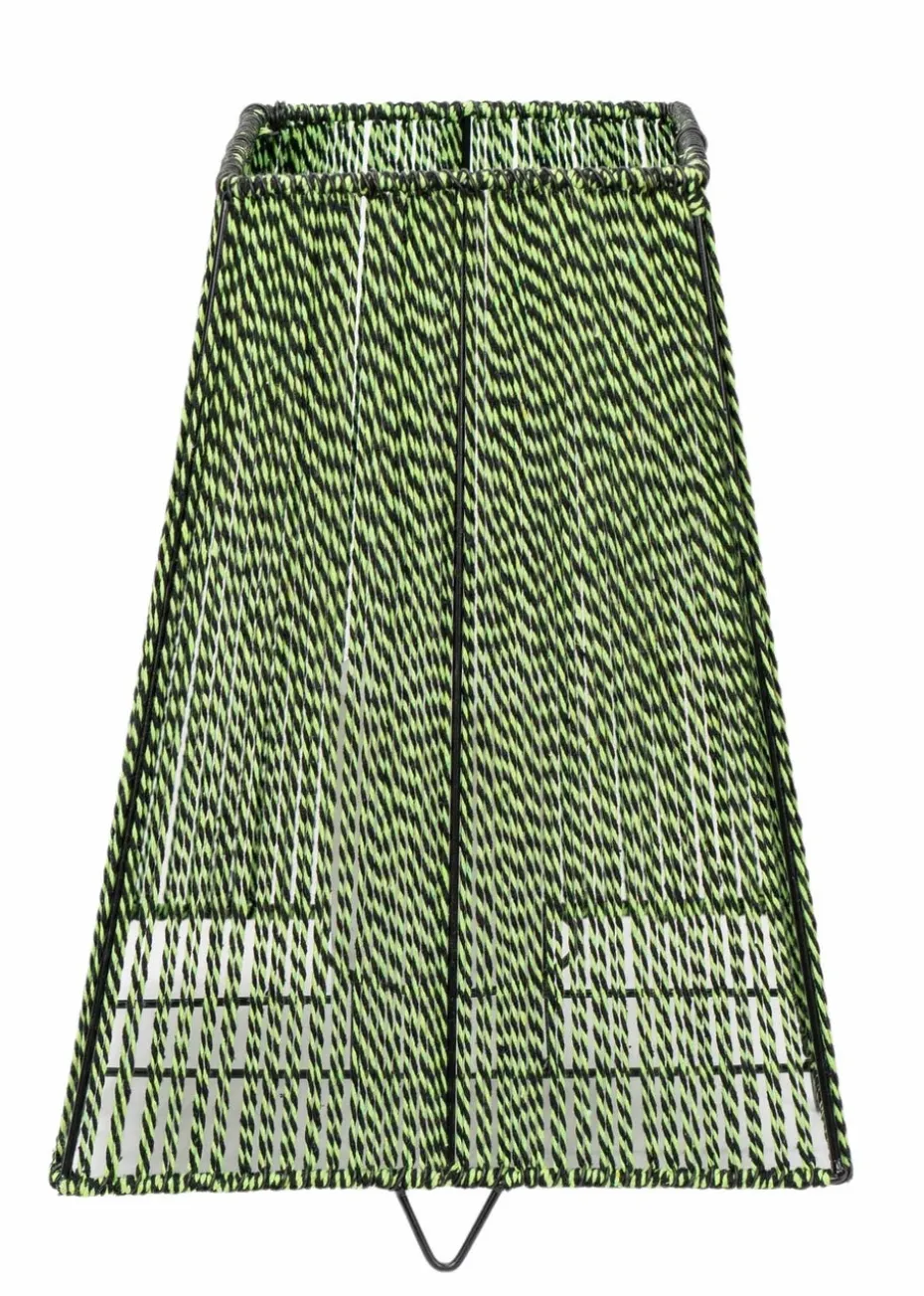 ValueLights Battery Operated Outdoor Green Lantern With Integrated LED's (33.5cm x 25cm x 25cm)