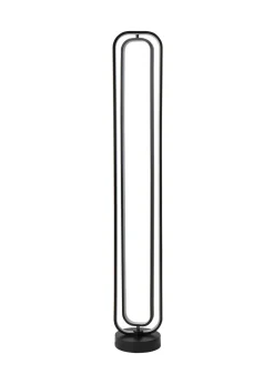 ValueLights Infinity Matte Black LED Floor Lamp