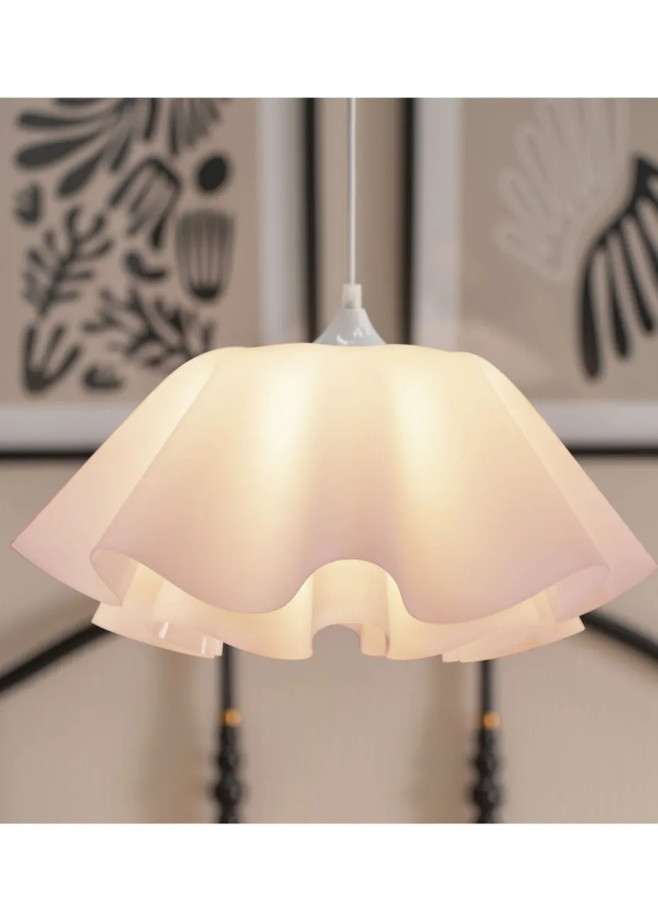 ValueLights Kumo White Acrylic Pendant Light (114cm x 42.5cm x 42.5cm)