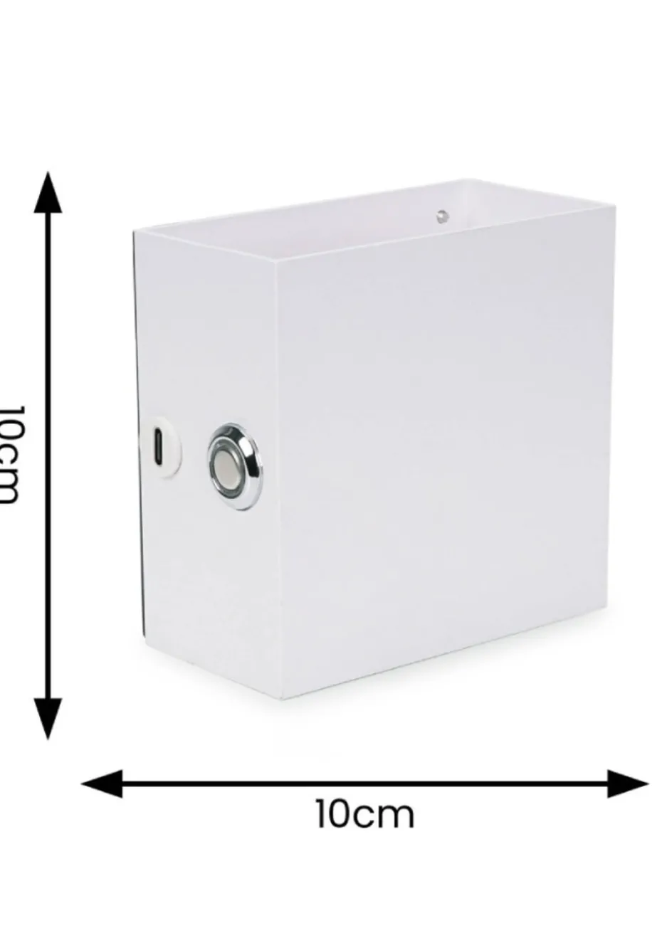 ValueLights Marx White Rechargeable Easy Fit Wireless Wall Light