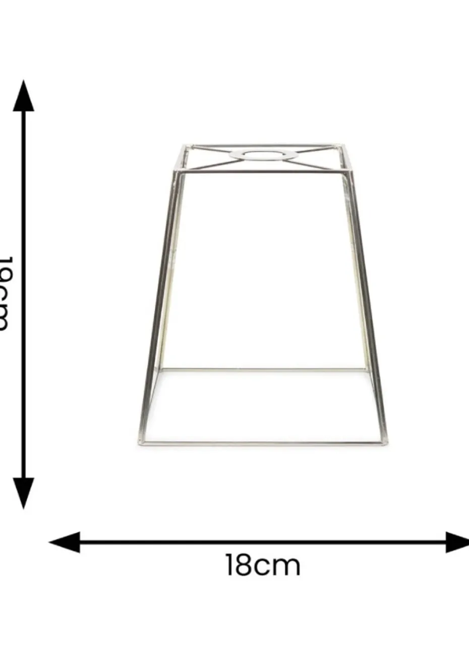 ValueLights Susie Glass Clear White Square Ceiling Pendant Shade (19cm x 18cm x 18cm)