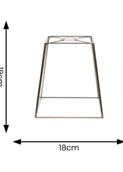 ValueLights Susie Glass Clear White Square Ceiling Pendant Shade (19cm x 18cm x 18cm)
