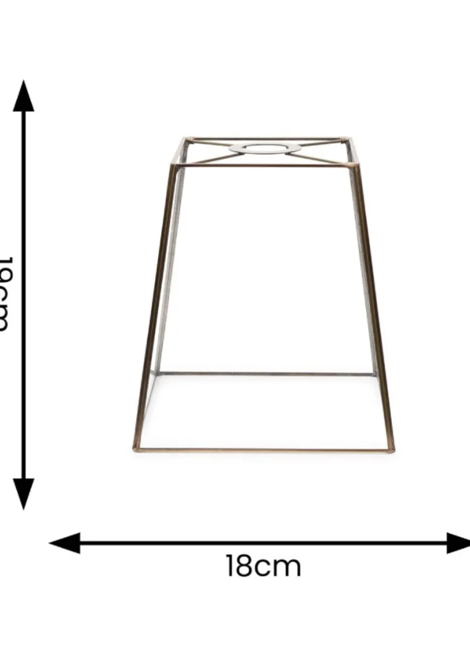 ValueLights Susie Glass Clear White Square Ceiling Pendant Shade (19cm x 18cm x 18cm)