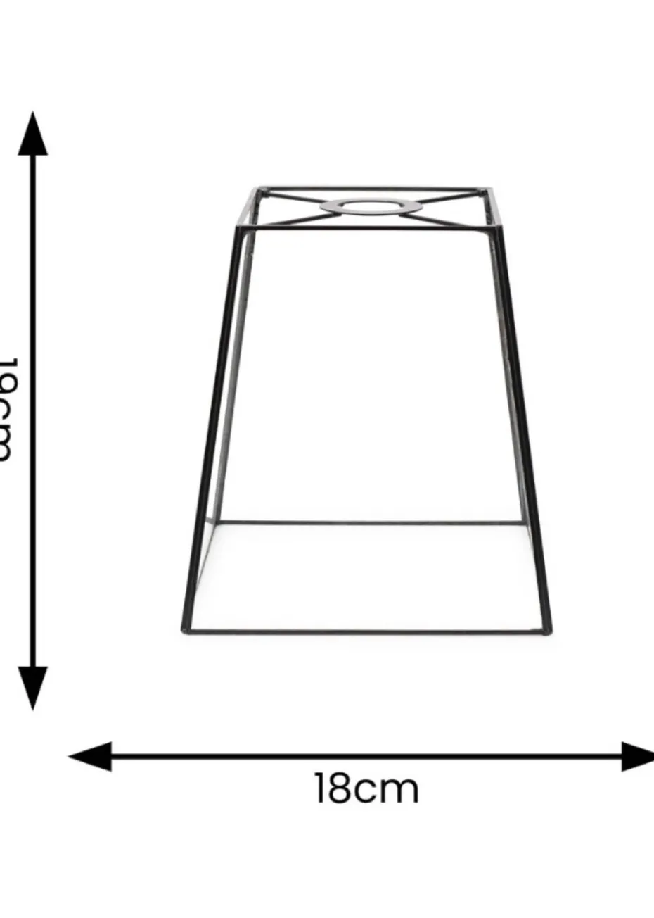 ValueLights Susie Glass Clear White Square Ceiling Pendant Shade (19cm x 18cm x 18cm)