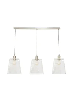 ValueLights Susie Glass Lantern Lamp Shade 3 Drop Diner Ceiling Pendant Light