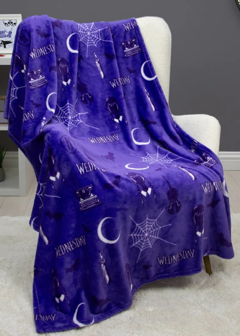 Wednesday Destined Fleece Throw 100 x 150cm