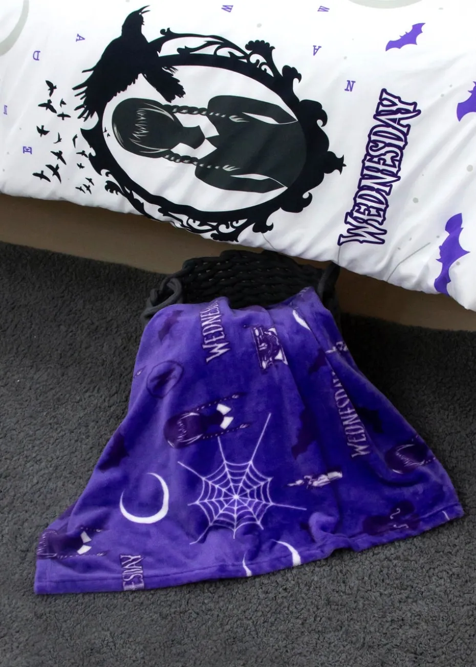 Wednesday Destined Fleece Throw 100 x 150cm