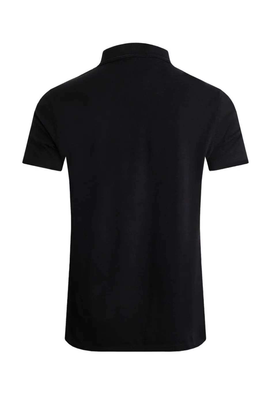 Weird Fish Black Miles Pique Polo
