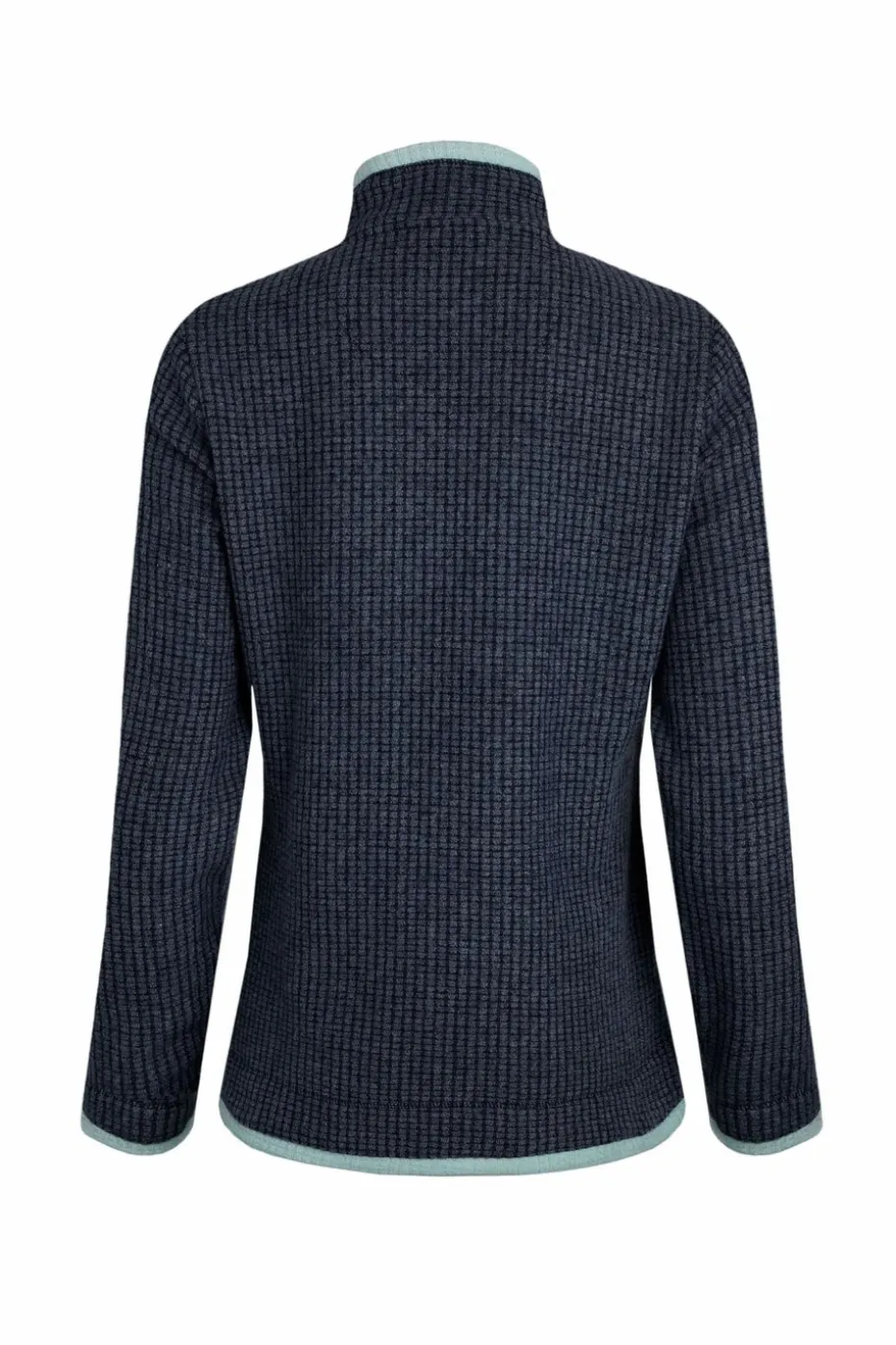 Weird Fish Blue Beye 1/4 Zip Grid Fleece