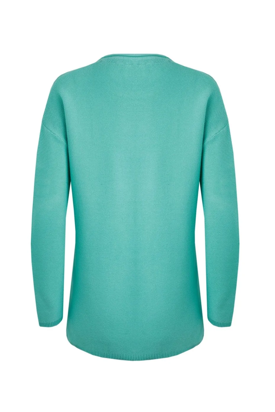 Weird Fish Blue Dalla Knitted Crew Neck Jumper