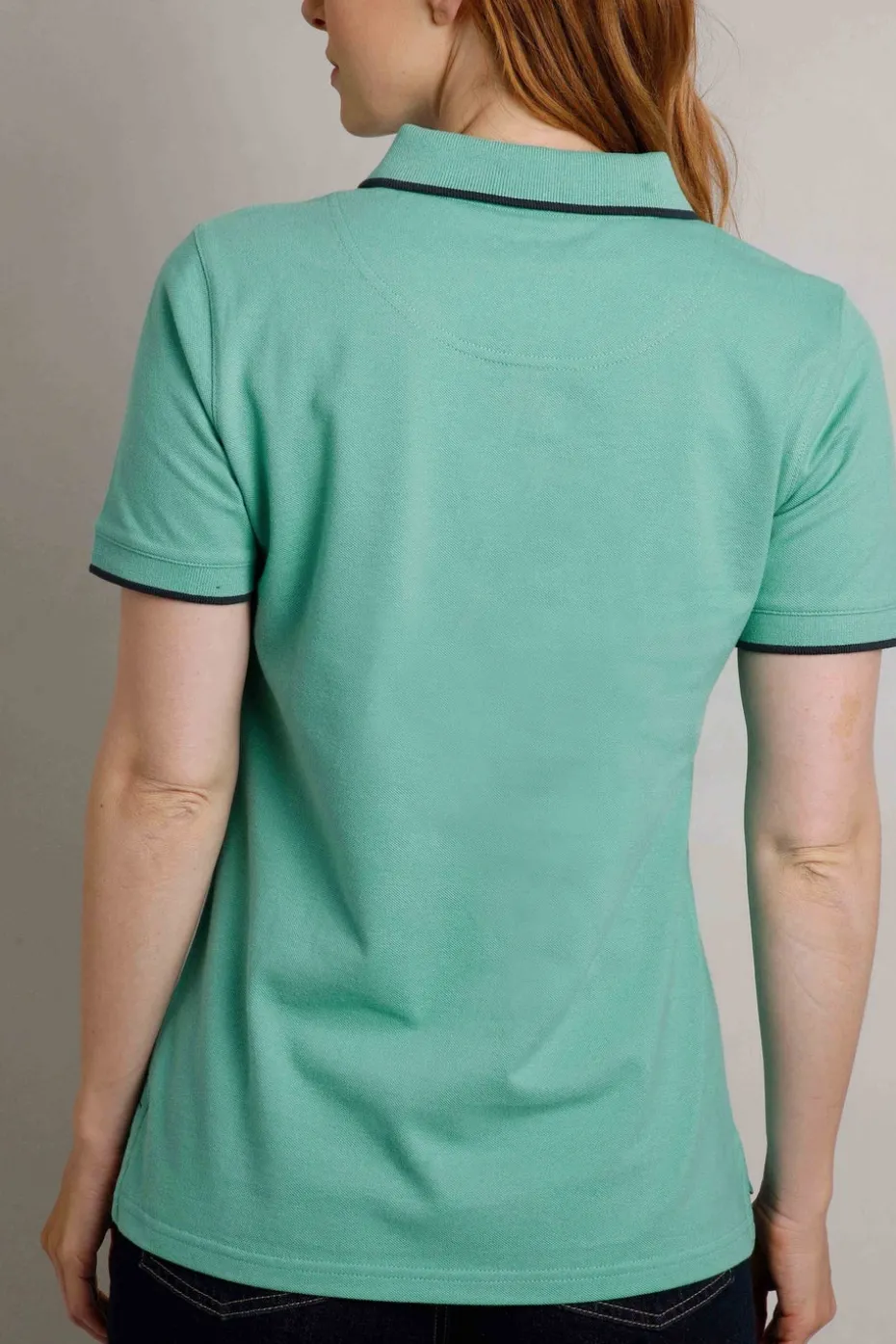 Weird Fish Blue Pammie Pique Polo Shirt