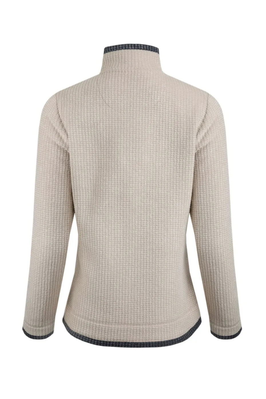 Weird Fish Cream Beye 1/4 Zip Grid Fleece