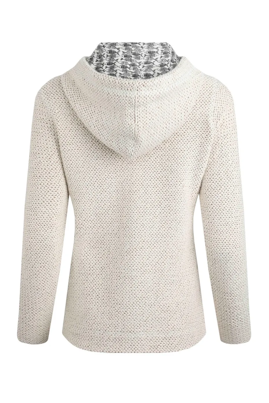 Weird Fish Cream Chicoa Full Zip Macaroni Hoodie