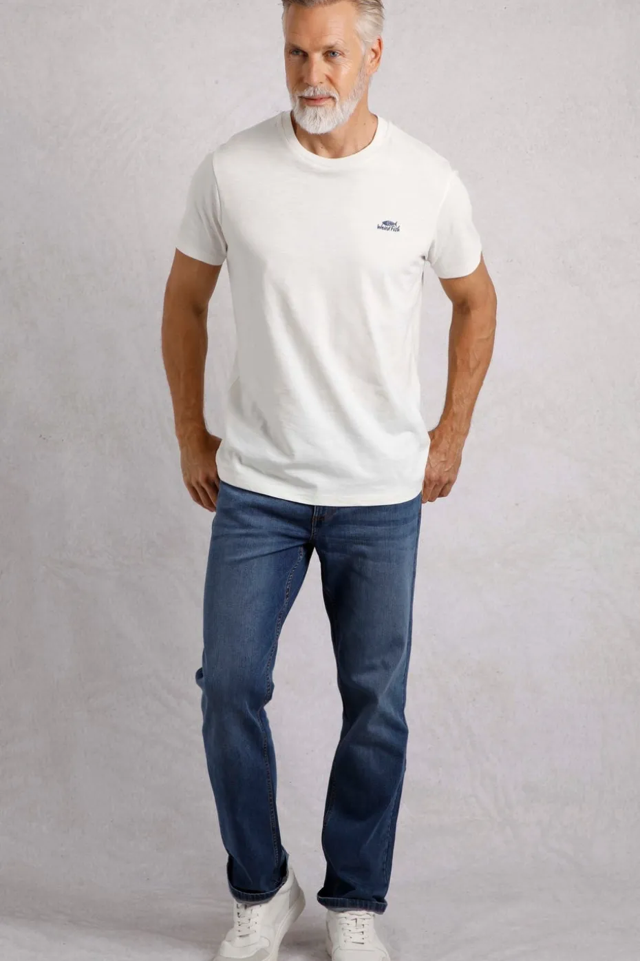 Weird Fish Cream Fished Branded T-Shirt