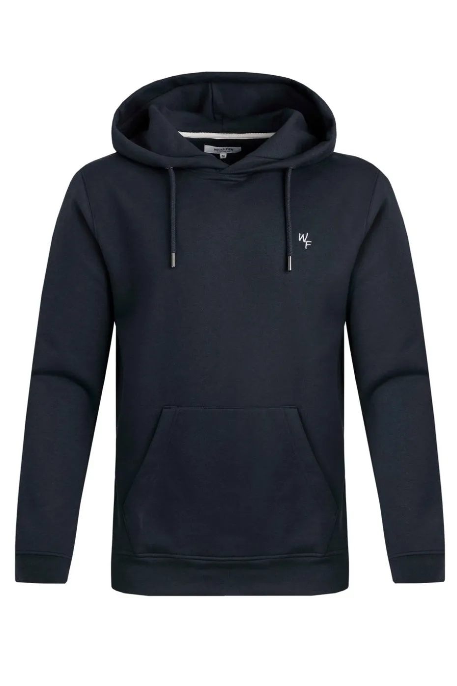 Weird Fish Navy Hugo Branded Popover Hoodie