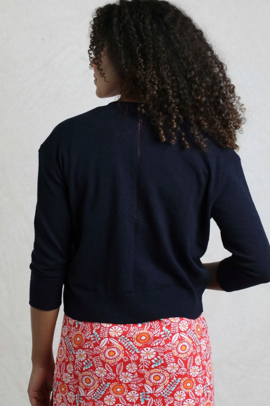 Weird Fish Navy Limon Outfitter Cardigan