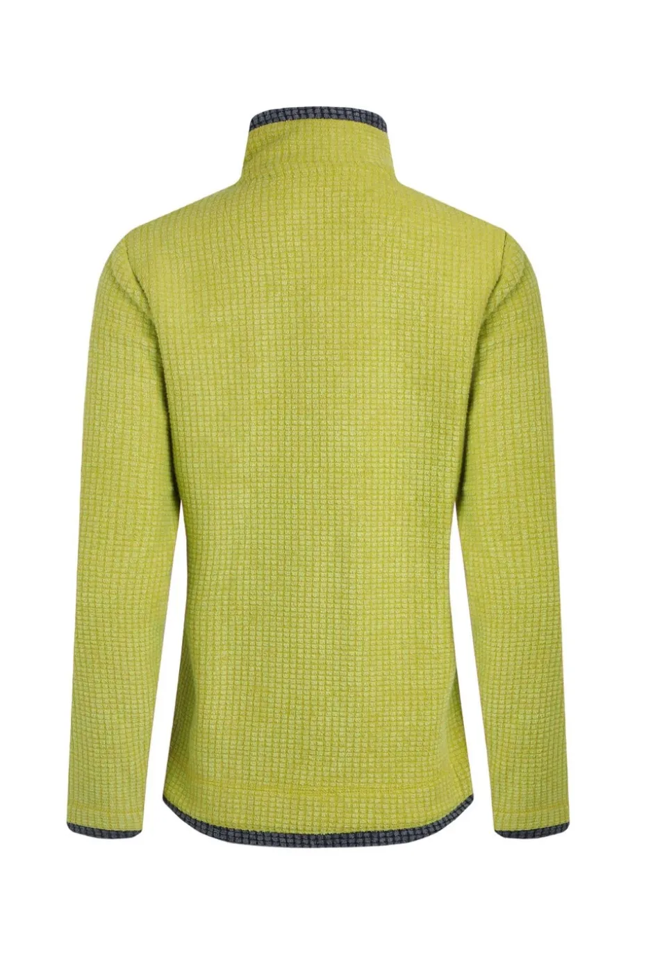Weird Fish Soft Green Ariana Full Zip Grid Fleece