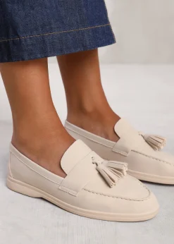 Where's That From Beige Kenya Wide Fit Slip On Loafers