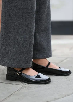 Where's That From Black Kingston Wide Fit Low Heel Loafers