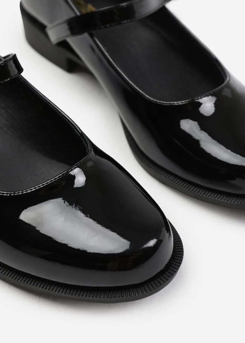 Where's That From Black Kingston Wide Fit Low Heel Loafers