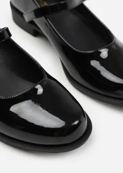 Where's That From Black Kingston Extra Wide Low Heel Loafers