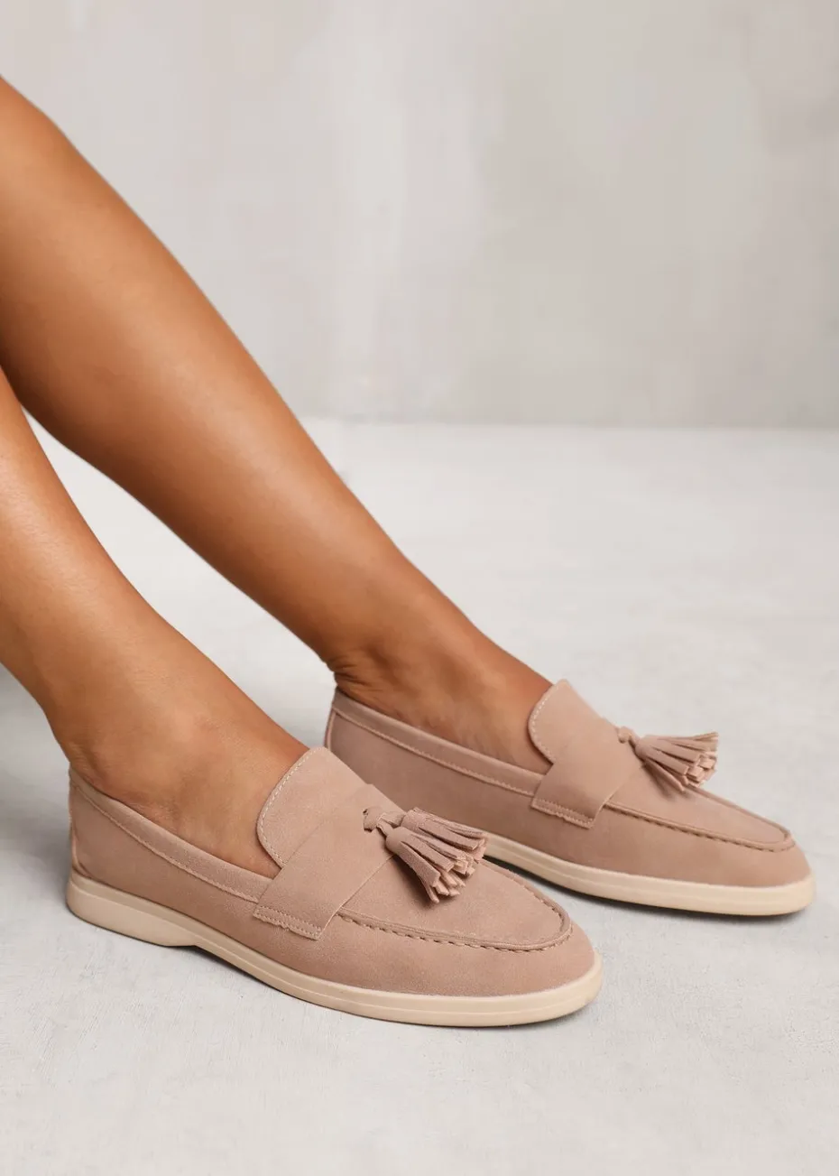 Where's That From Khaki Kenya Wide Fit Slip On Loafers