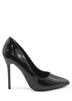 Where's That From Kyra Black Patent High Heel Pumps