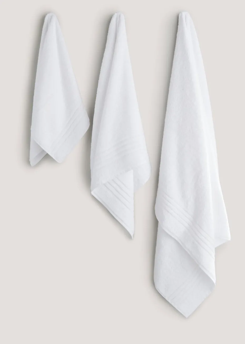 White 100% Egyptian Cotton Towels