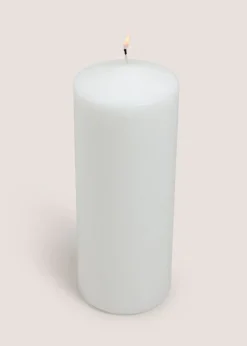 White Church Medium Candle