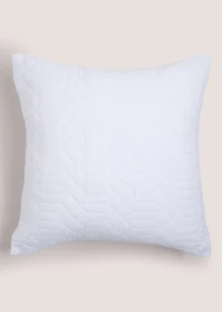 White Geo Pinsonic Duvet Set