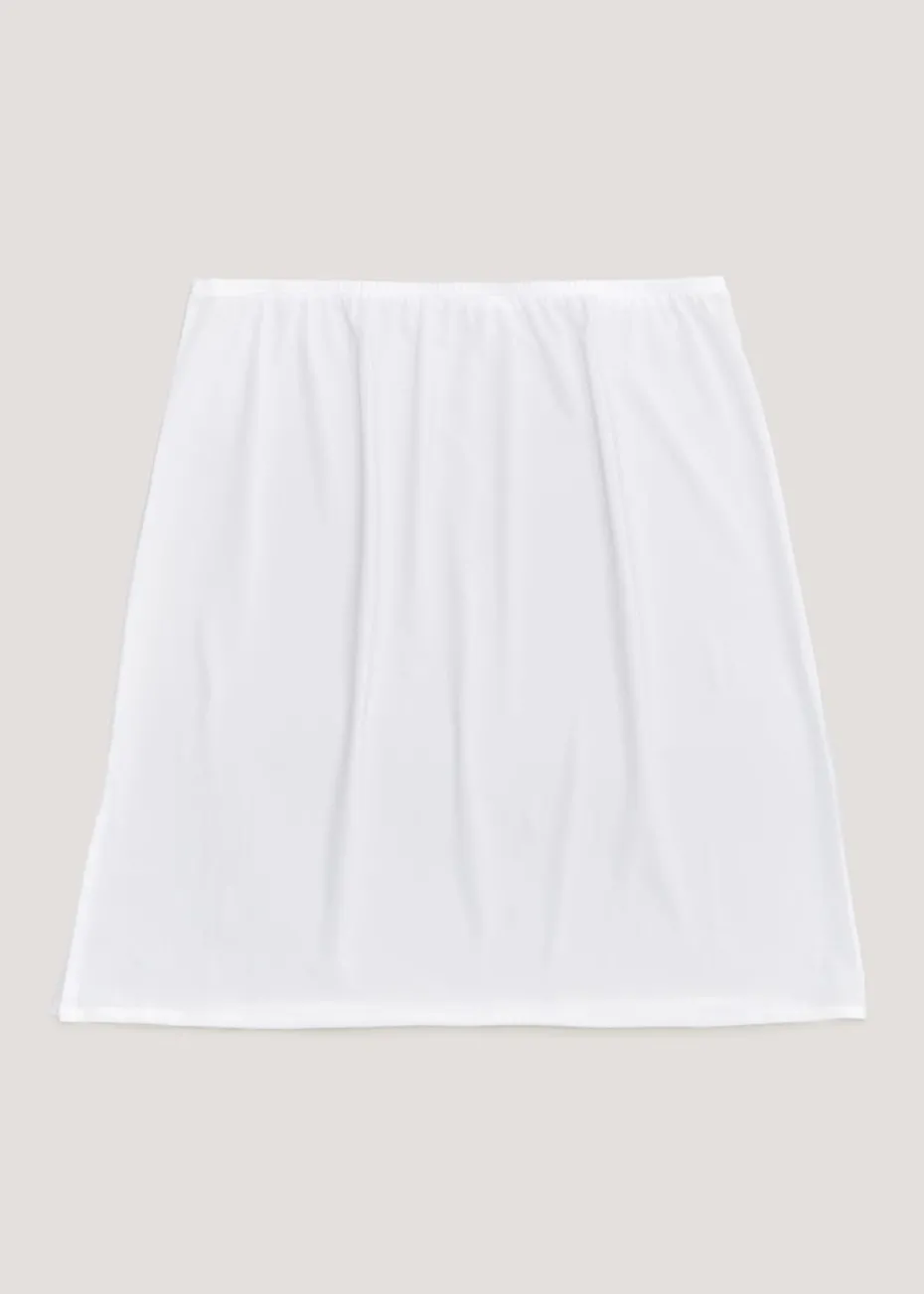 White Half Slip